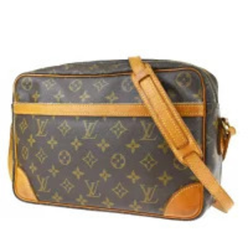 Louis Vuitton Trocadero Monogram Leather Shoulder Bag Brown